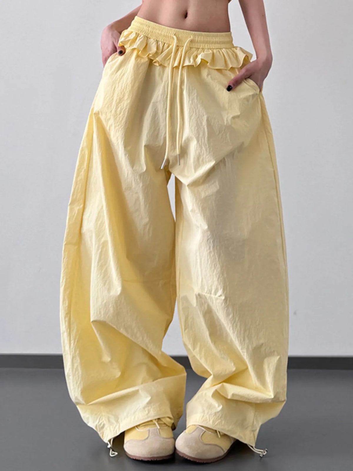 Everyday Flo Drawstring Wide-Leg Pants