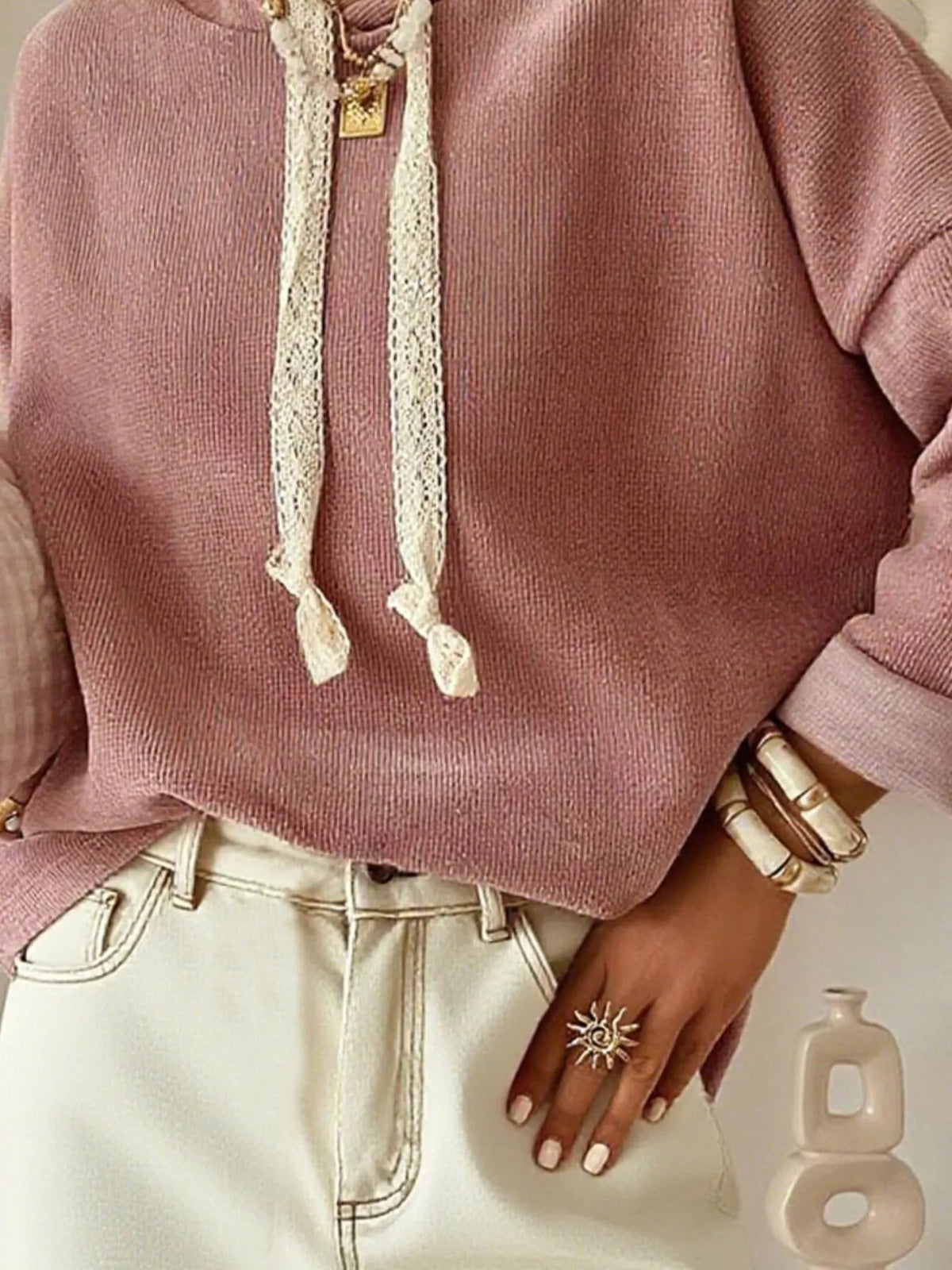 Off-Duty Drawstring Hoodie