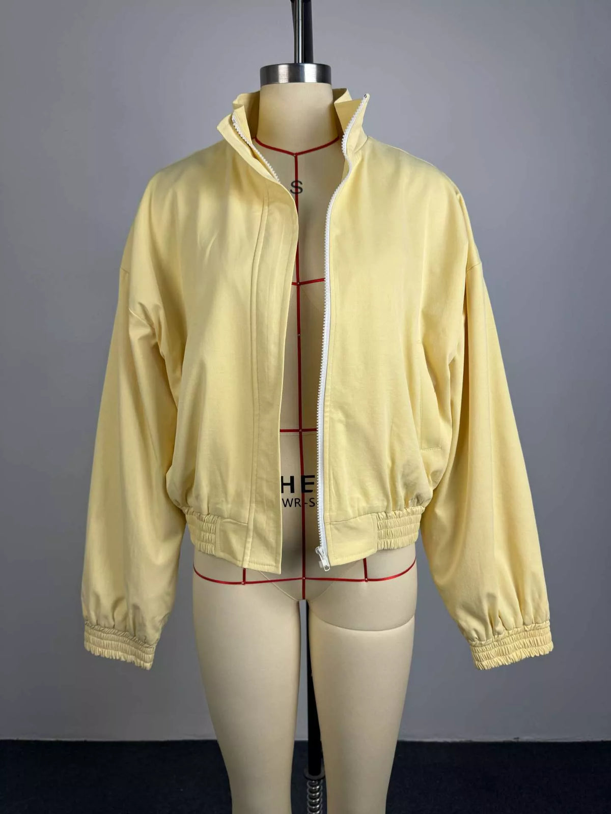 Neon Bloc Oversized Bomber Jacket