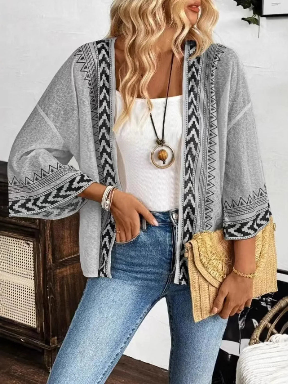 Easy Living Open Front Kimono Cardigan