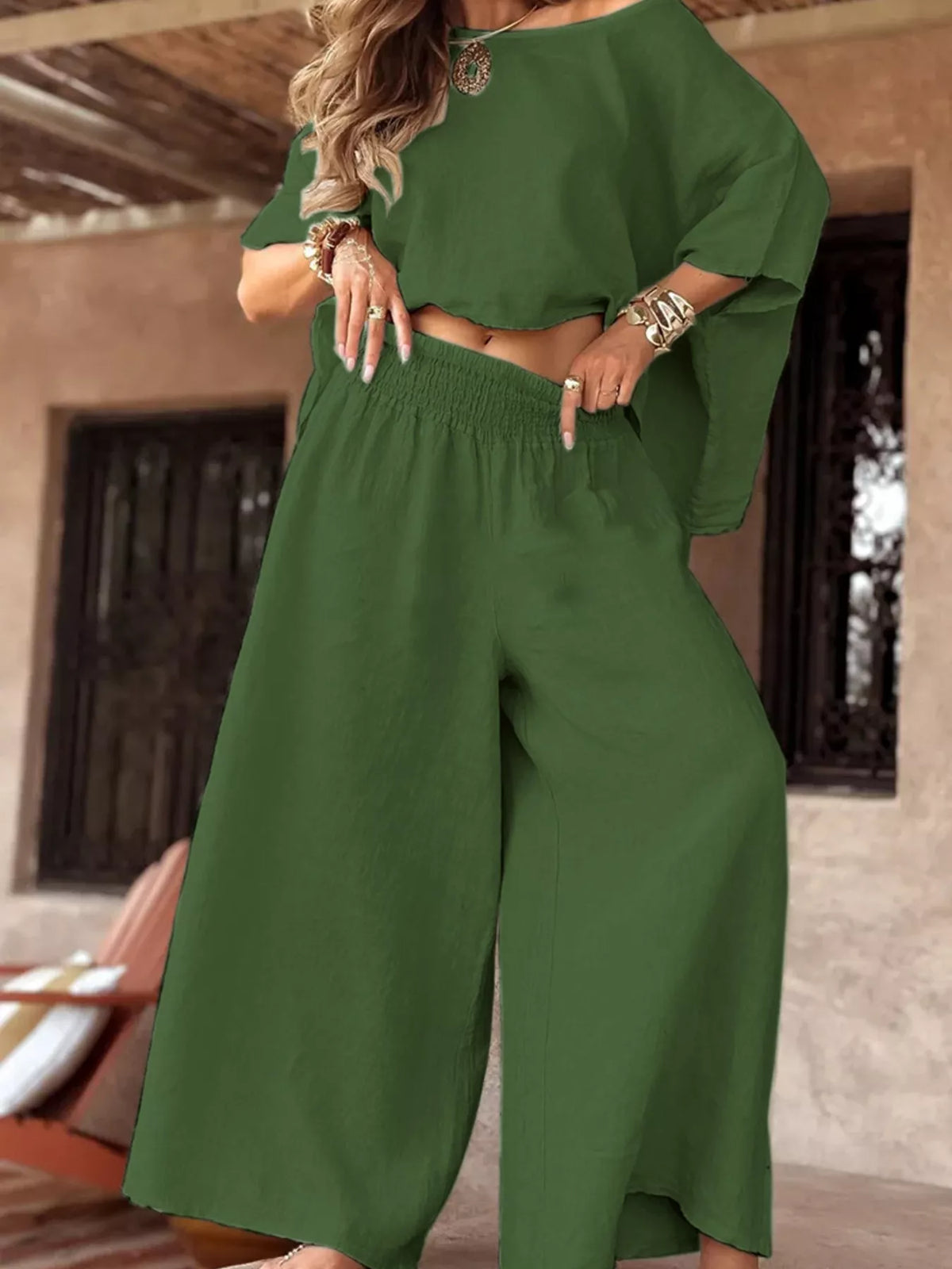 Chelsea Luxe Boat Neck Lounge Set