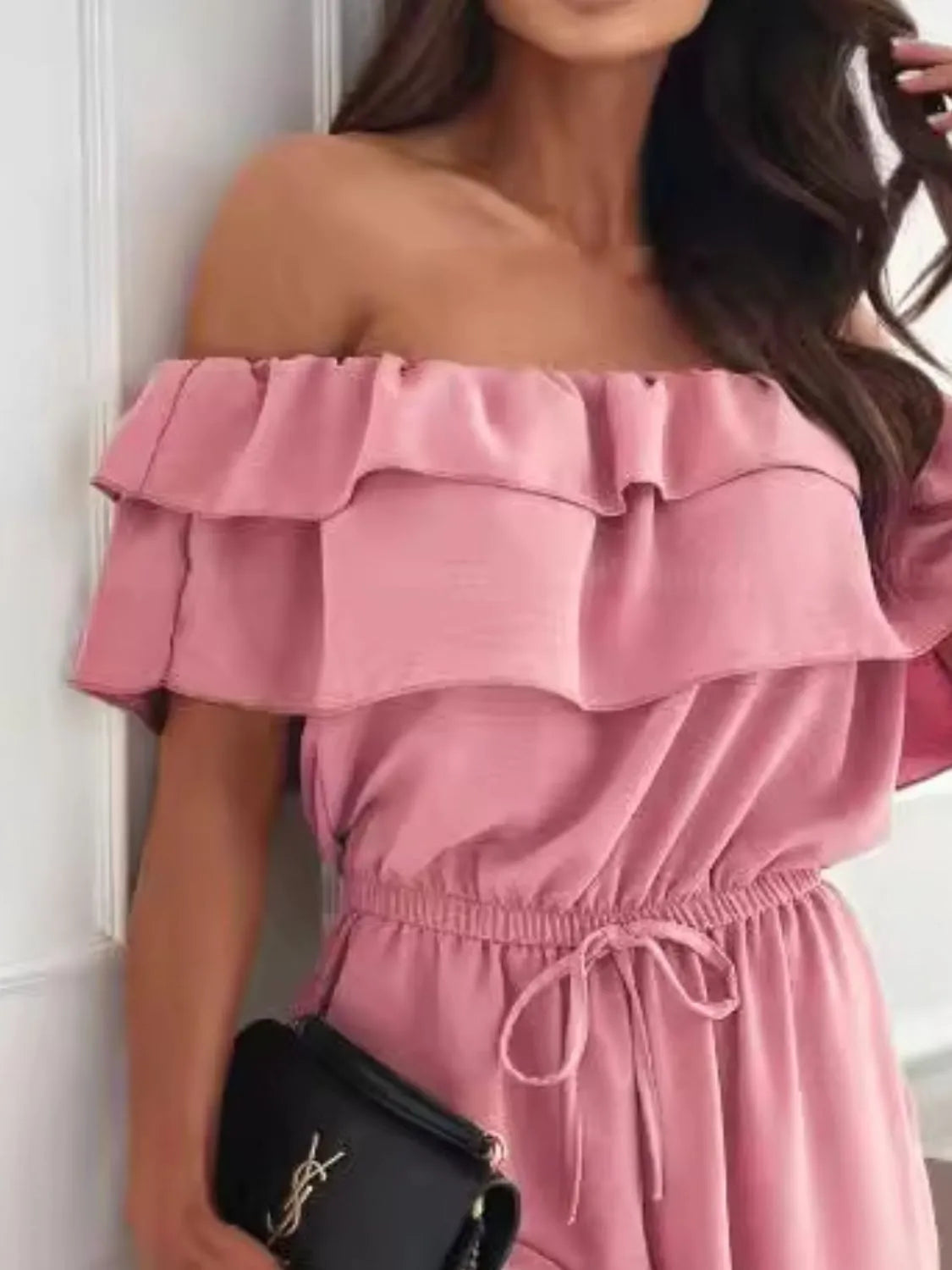 Sunset Ruffle Off-Shoulder Jumpsuit