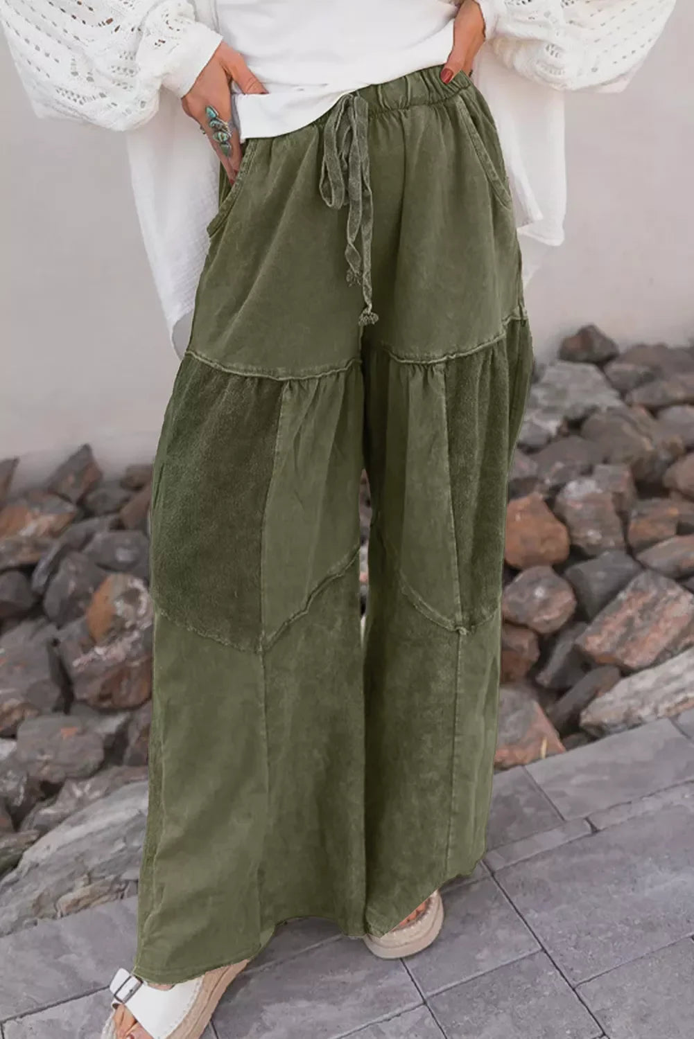Free Spirit Tiered Wide-Leg Pants