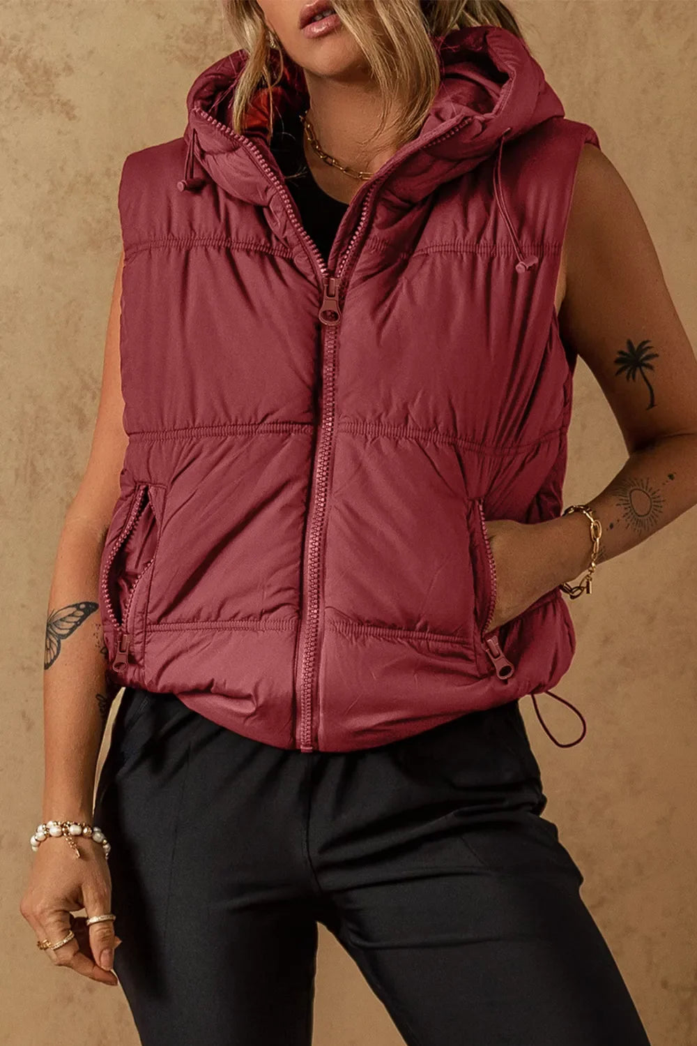 City Utility Hooded Vest Coat