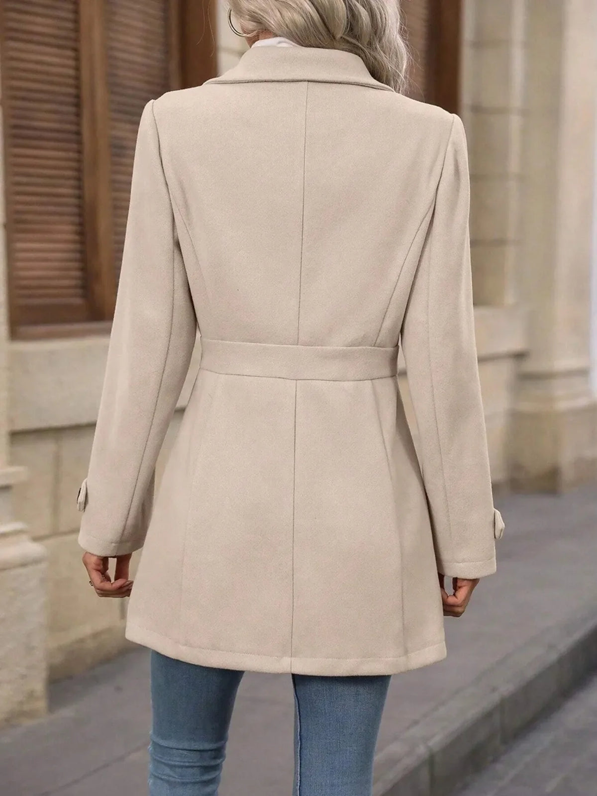 Refined Edge Button Up Long Sleeve Coat