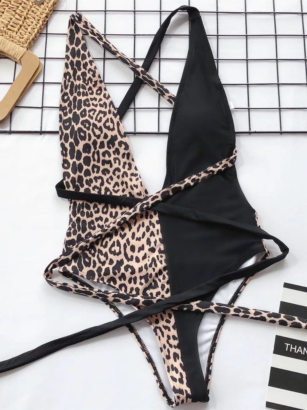 Wild Instinct Leopard Plunge Swimsuit