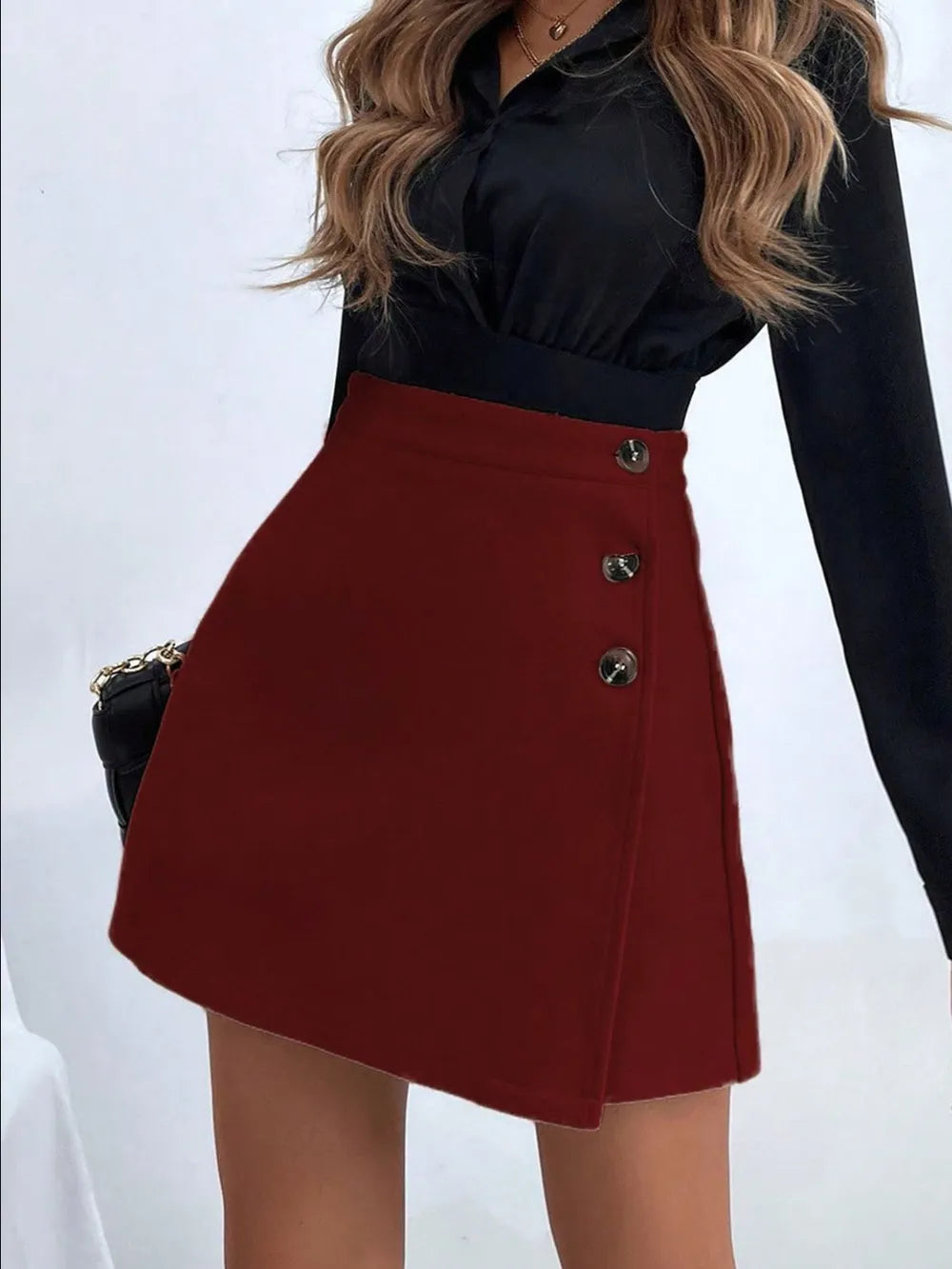 True North Buttoned Mini Skirt