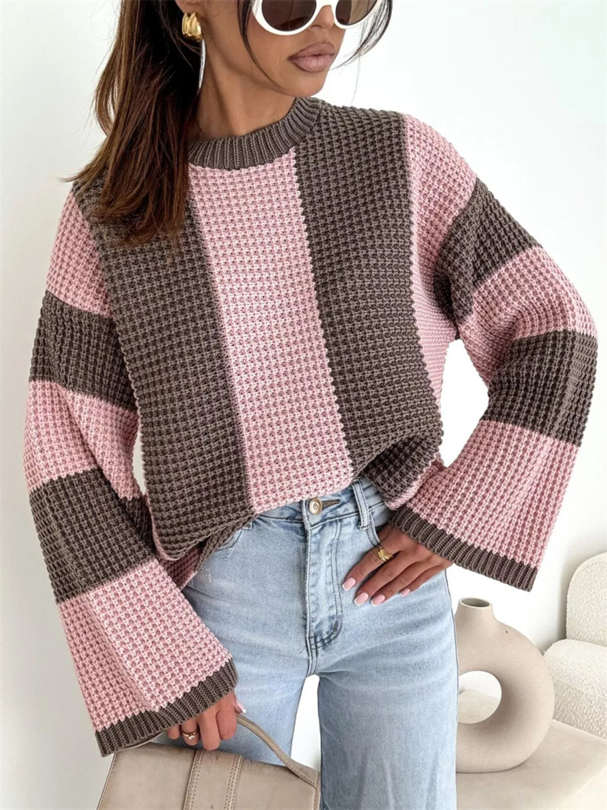 SoHo Statement Colorblock Sweater