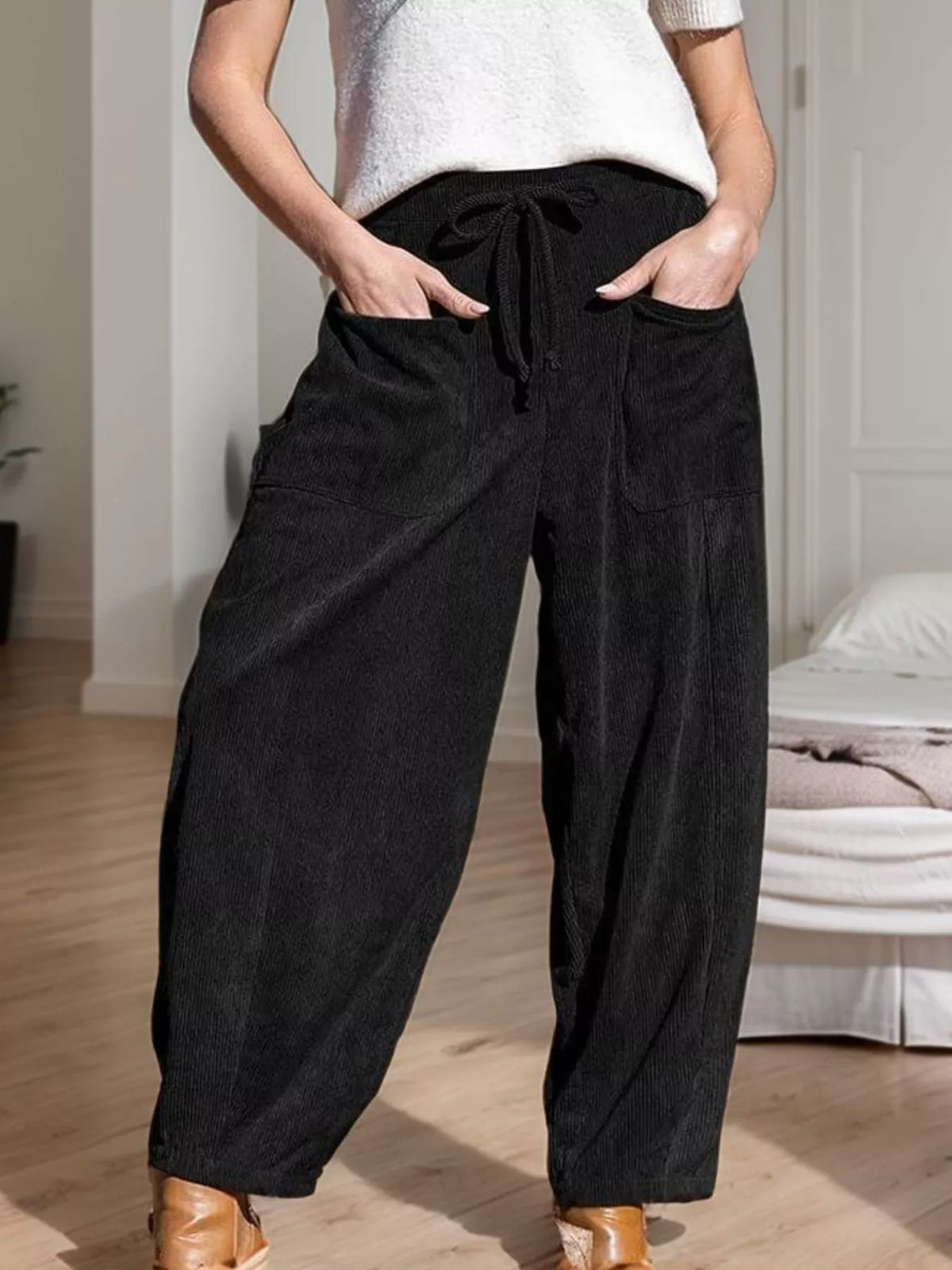City Escape Corduroy Wide Leg Pants