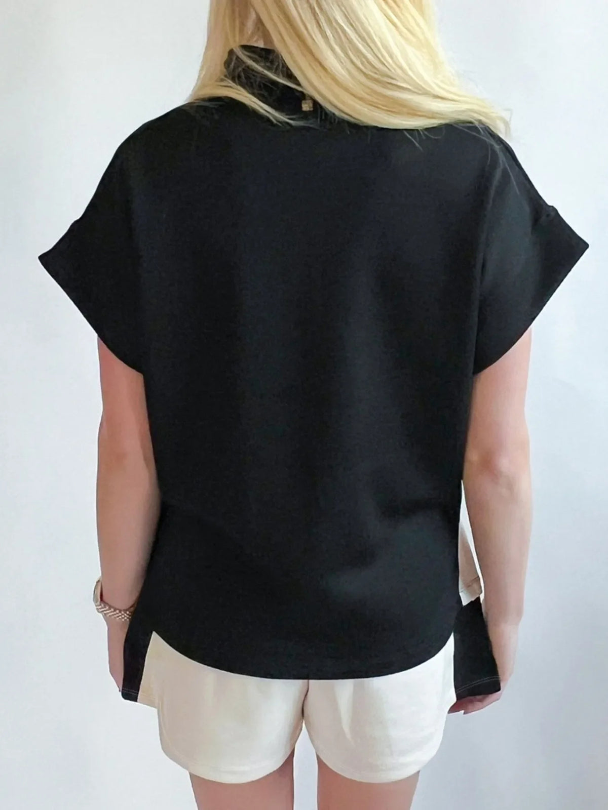 Metro Muse Color Block Top & Shorts Set