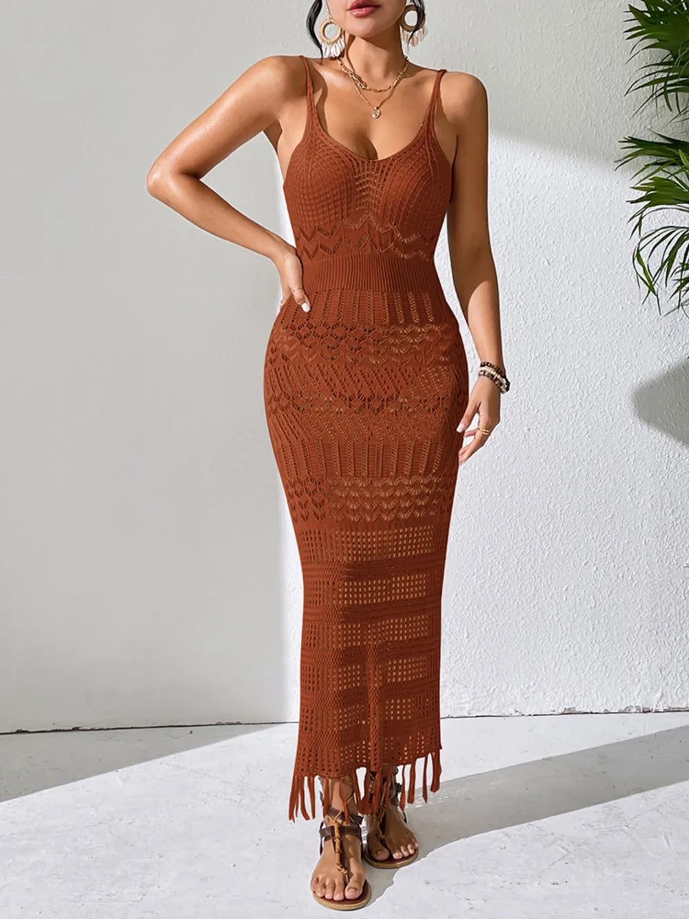 Harbor Breeze Scoop Neck Cover-Up Dress