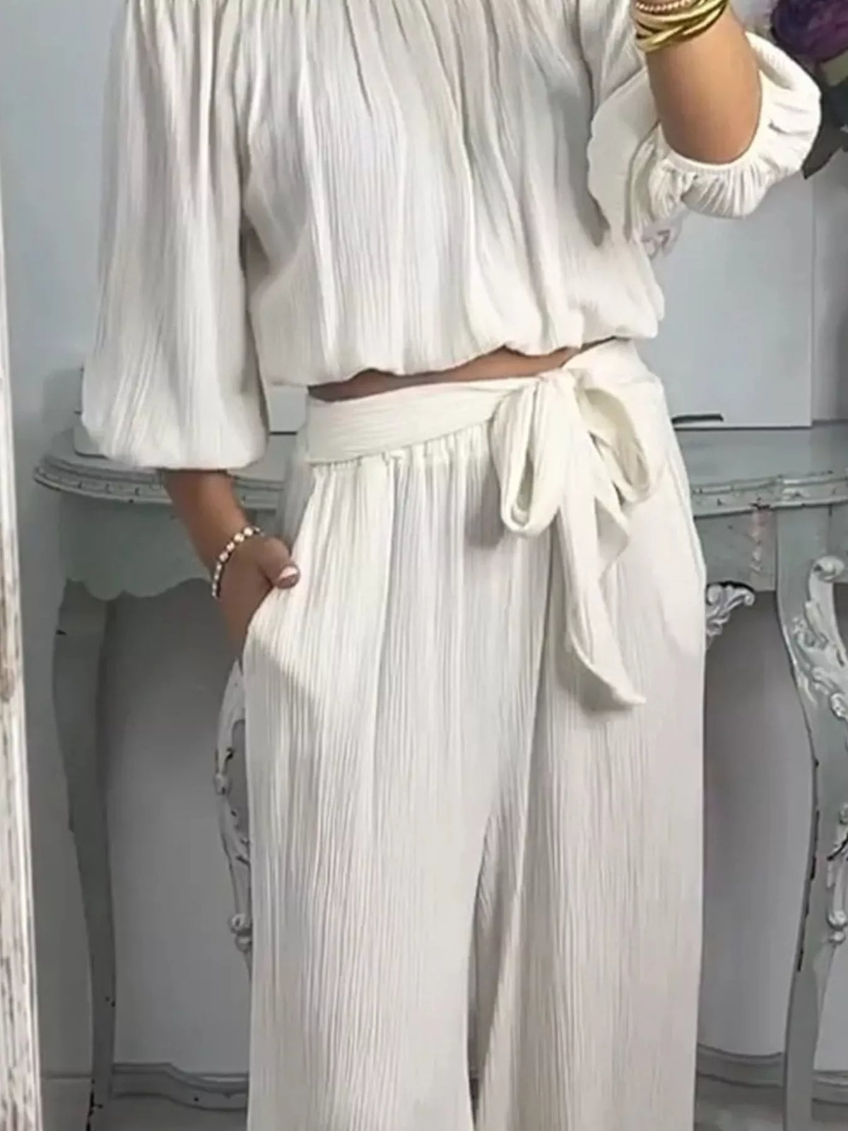 Monaco Muse Off-Shoulder Lounge Set
