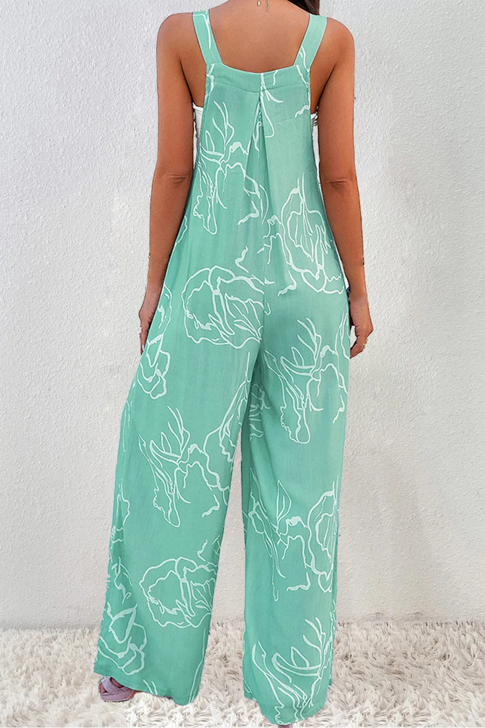 Skyline Glow Printed Wide Strap Jumpsuit