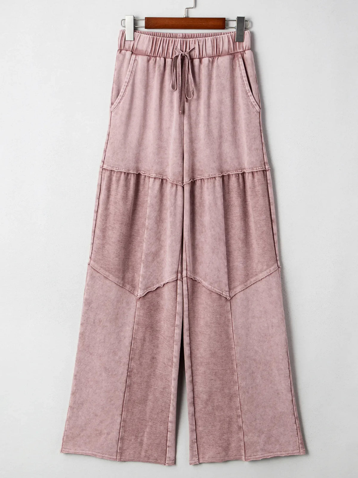 City Ease Wide Leg Patchwork Pants