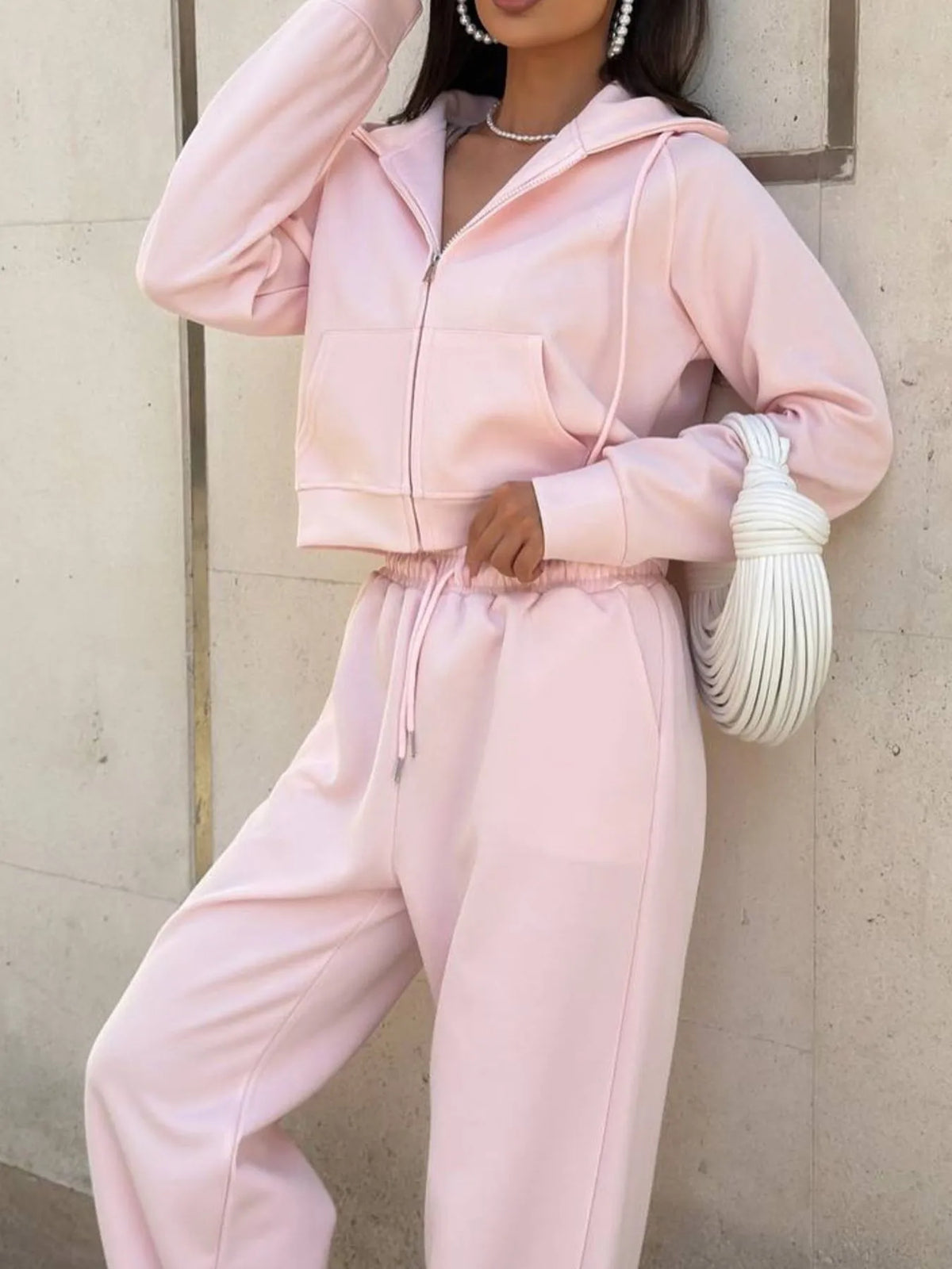 Skyline Glow Drawstring Hoodie & Pants Set