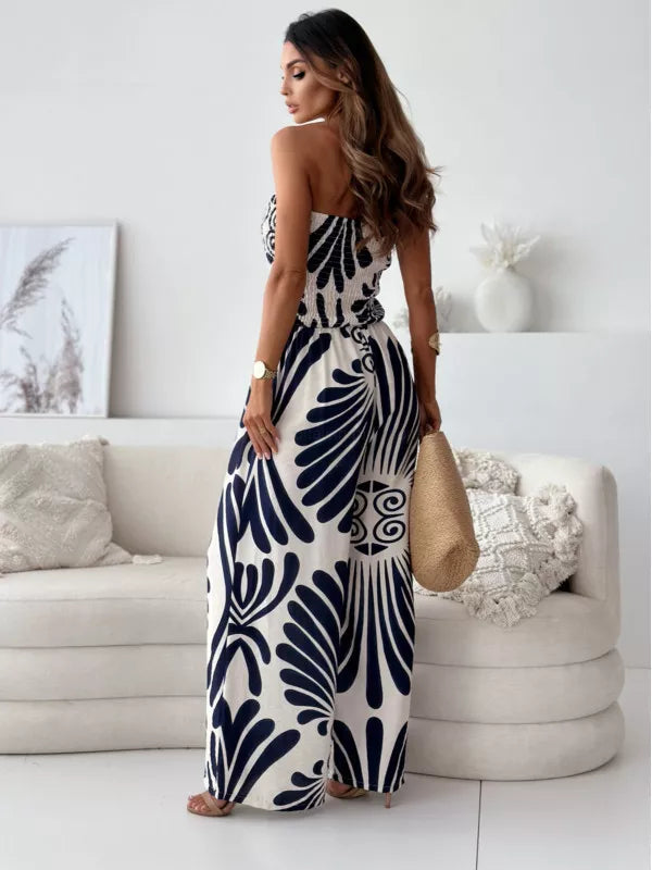Modern Muse Strapless Wide-Leg Jumpsuit