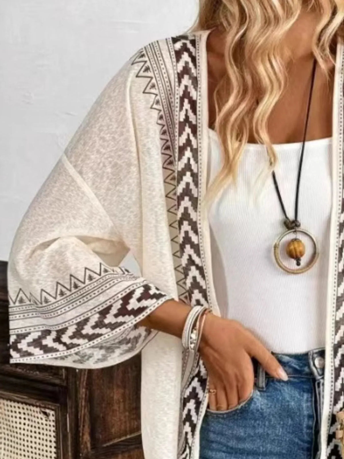 Easy Living Open Front Kimono Cardigan