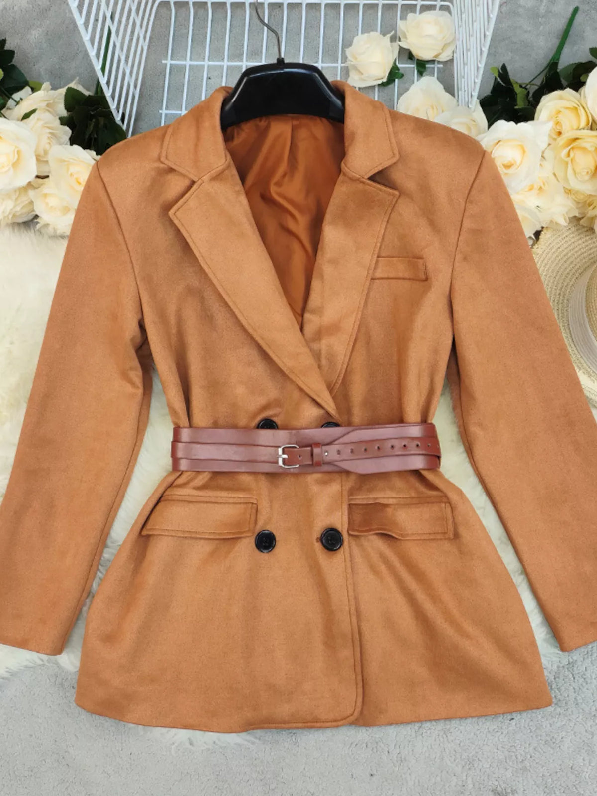 Cityline Tailored Double-Breasted Blazer