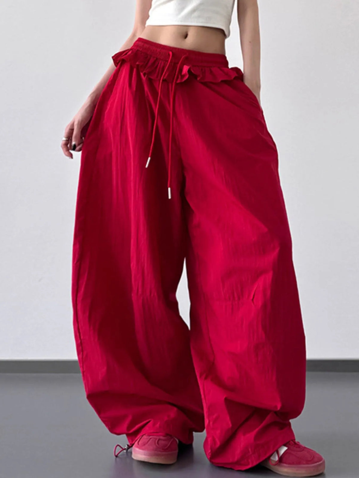 Everyday Flo Drawstring Wide-Leg Pants
