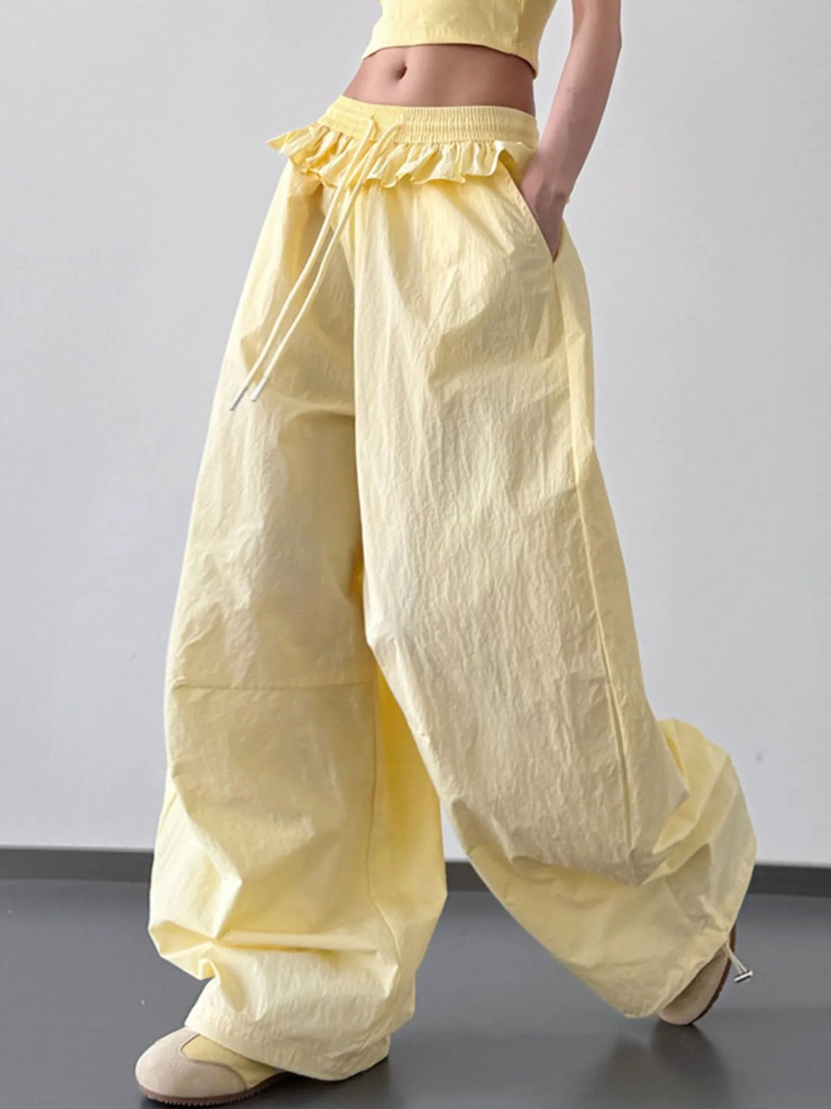Everyday Flo Drawstring Wide-Leg Pants