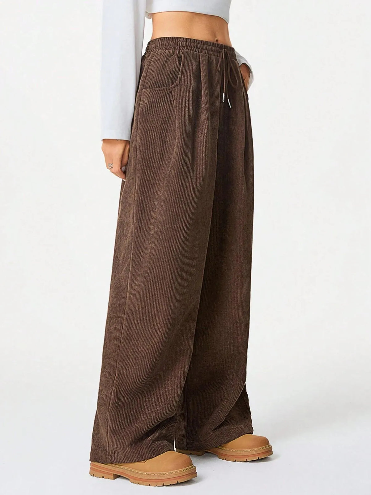 City Lights Drawstring Wide Leg Pants