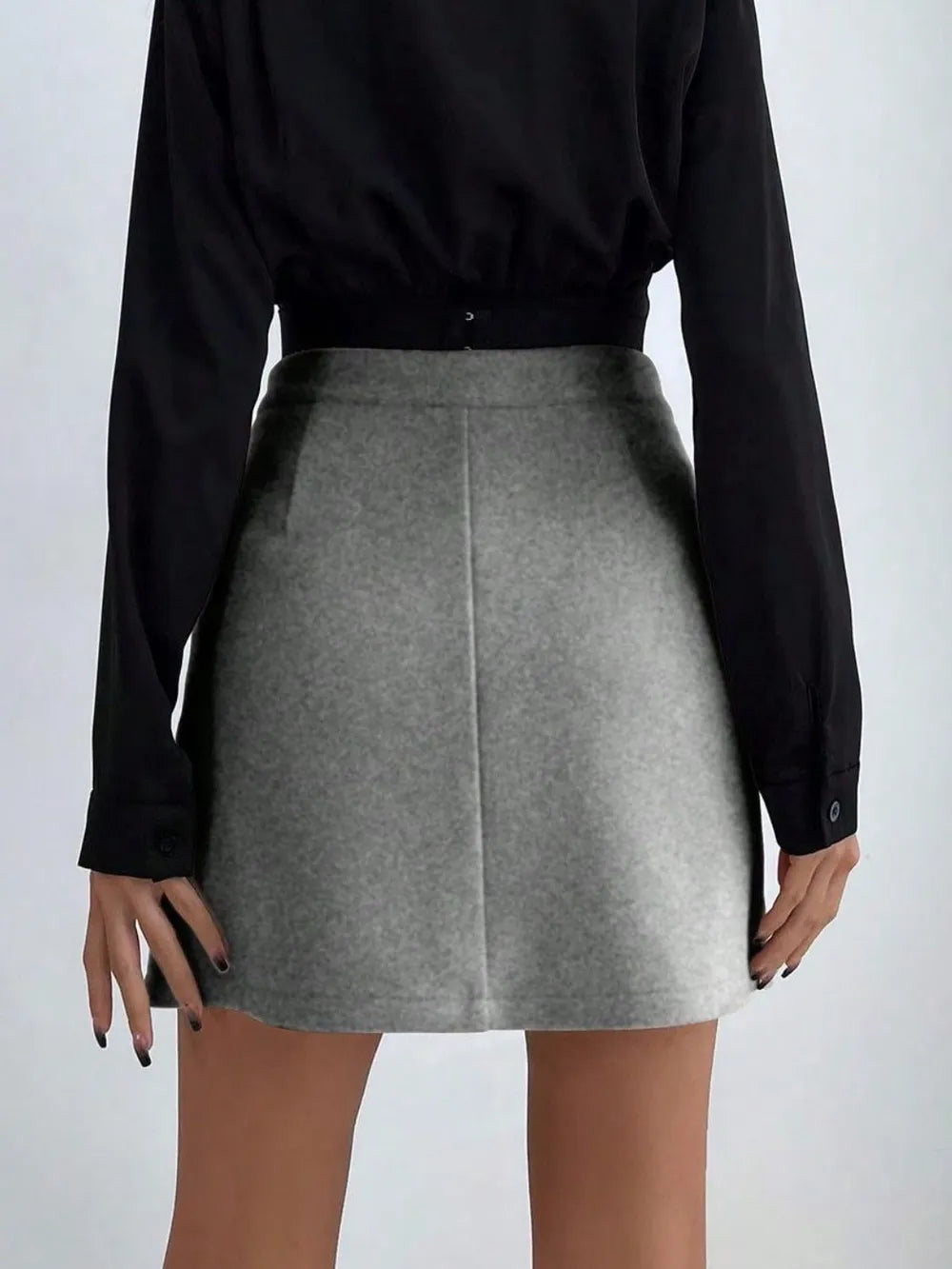 True North Buttoned Mini Skirt