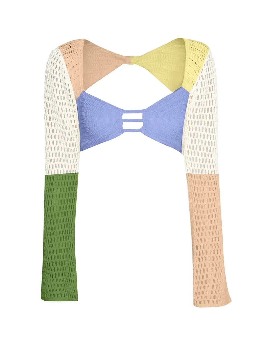 Sea Mist Tied Top and Skirt Cover Up Set