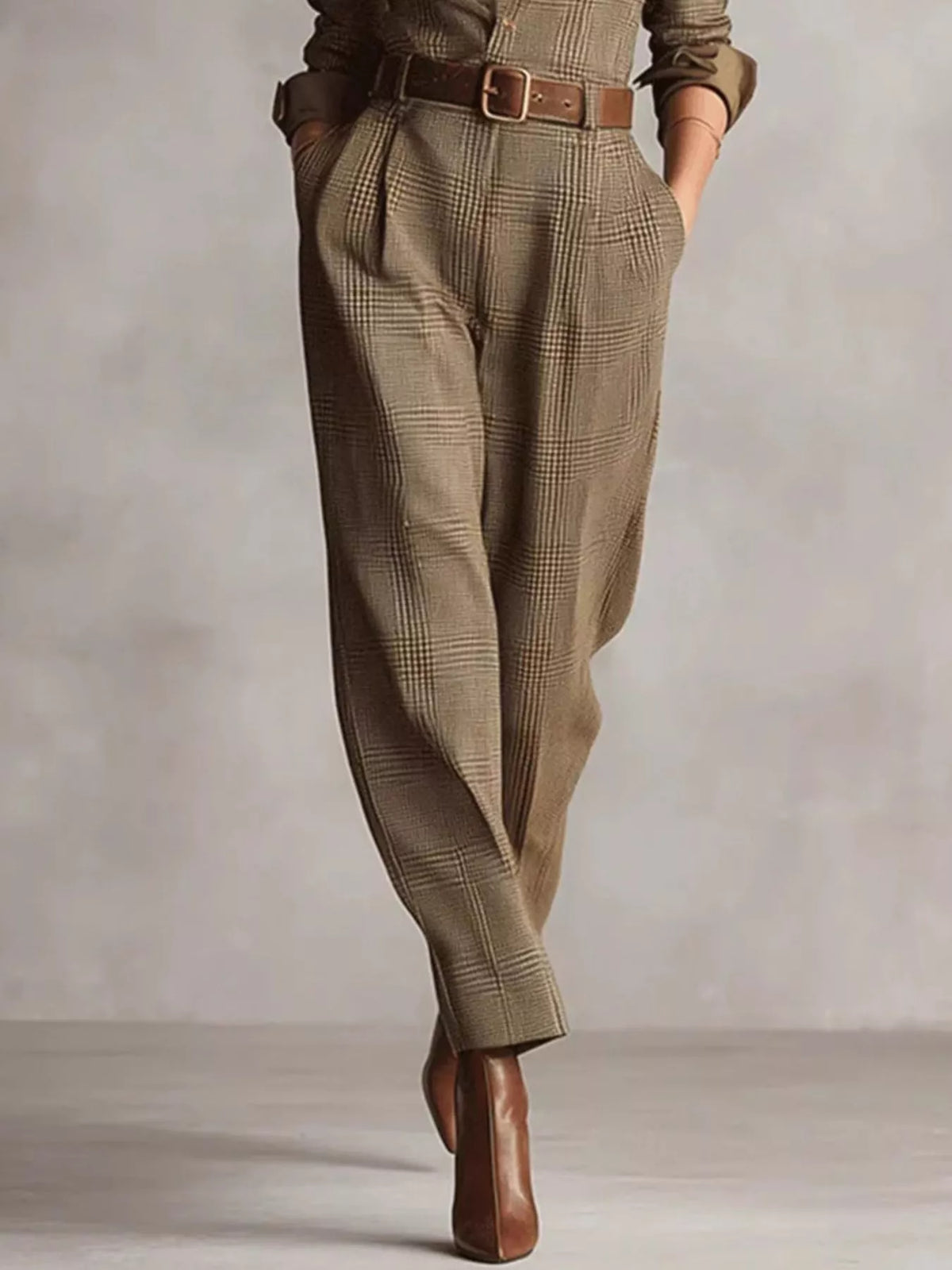 Urban Utility Button-Front Long Sleeve Jumpsuit