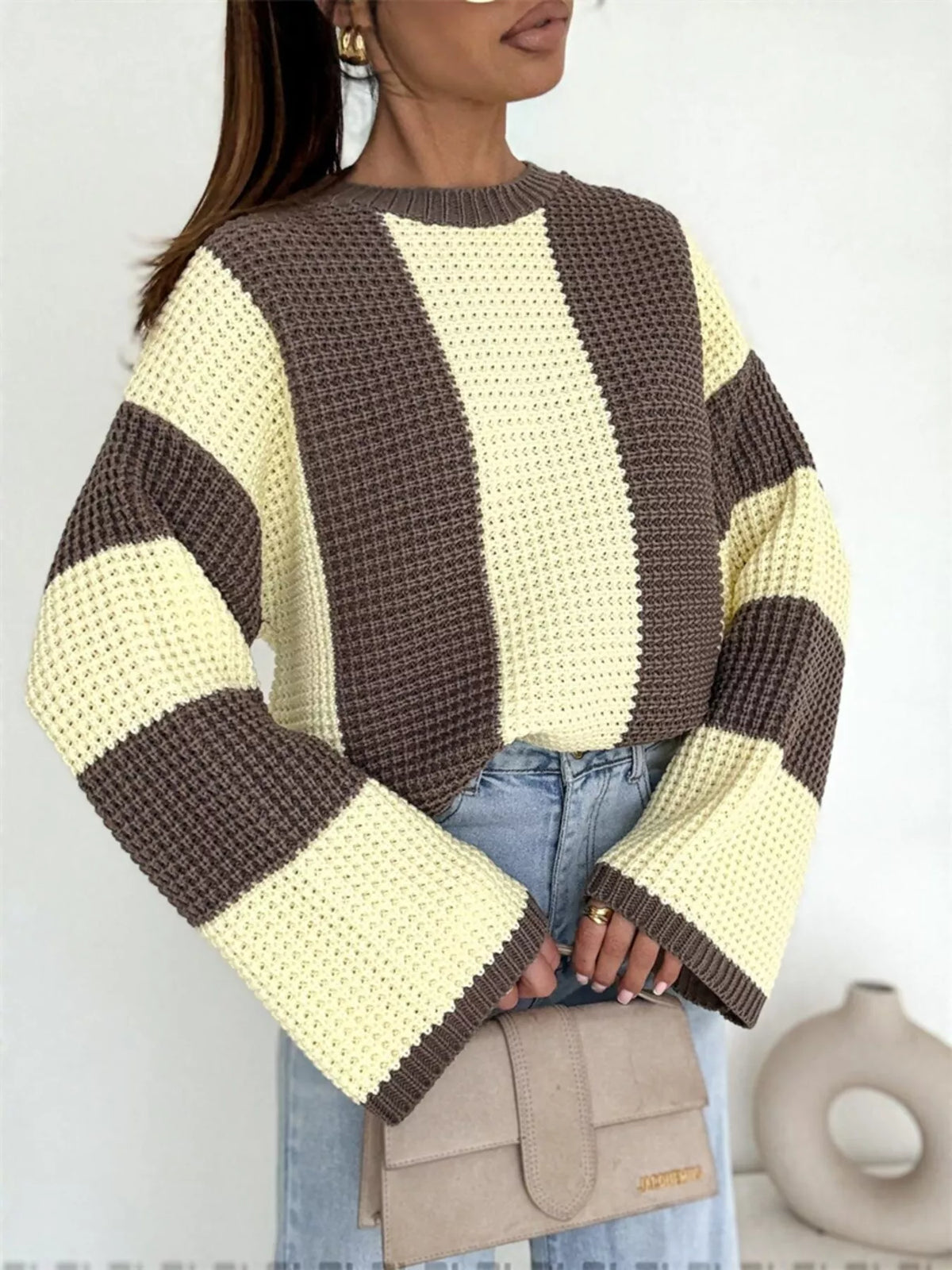 SoHo Statement Colorblock Sweater