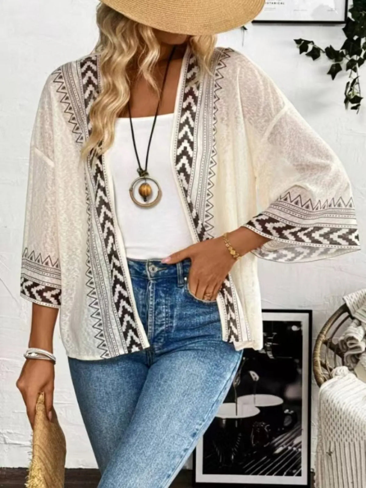 Easy Living Open Front Kimono Cardigan