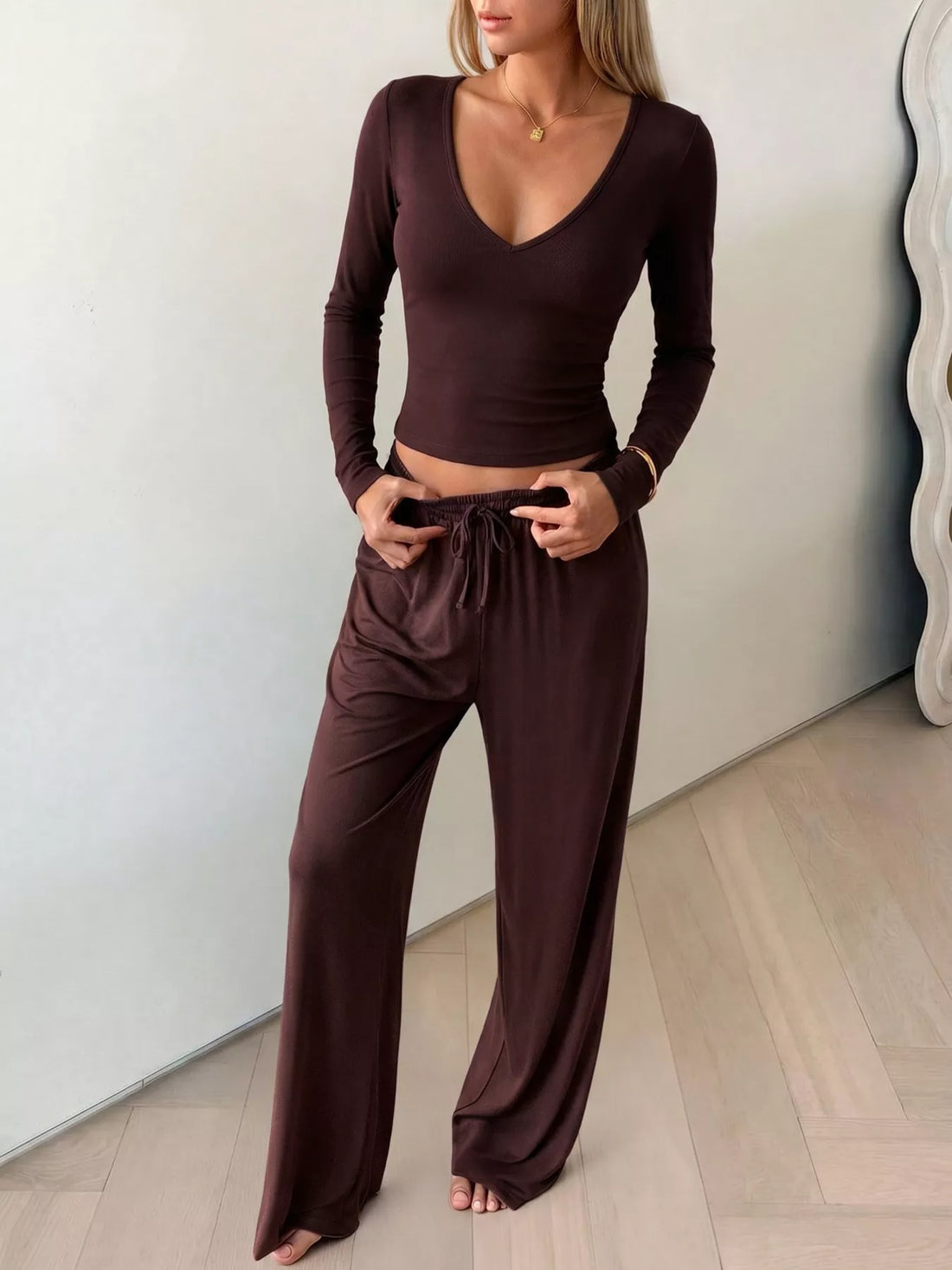 Midnight Muse Long Sleeve Top & Pants Set