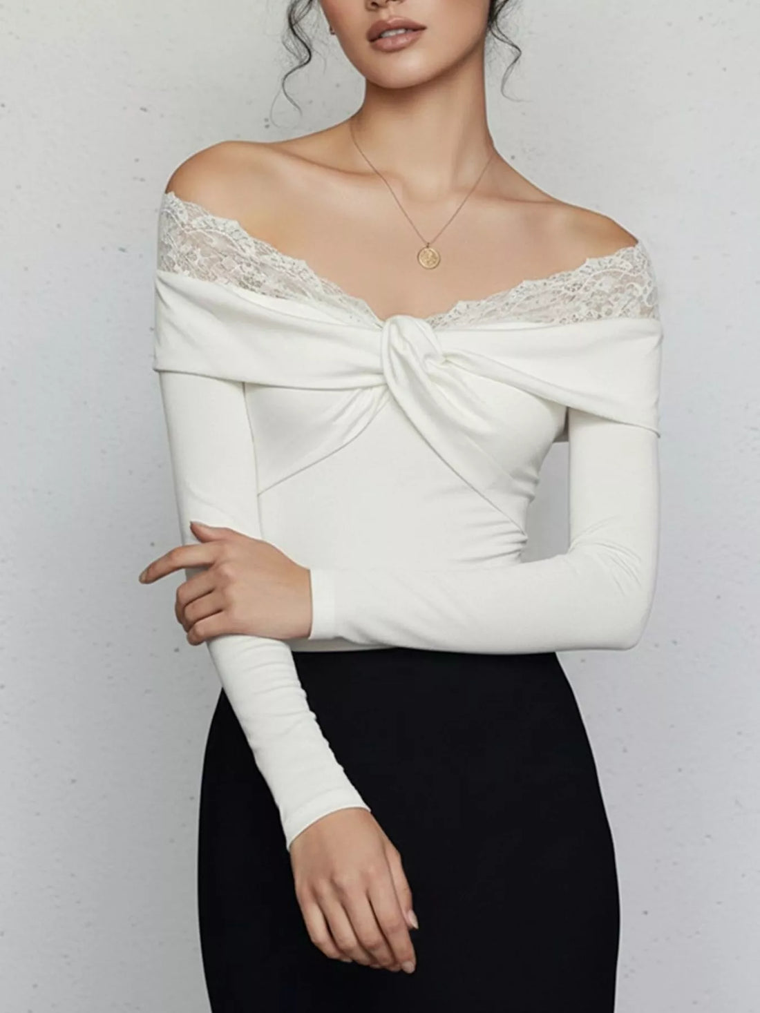 Esme Lace Off-Shoulder Bodysuit