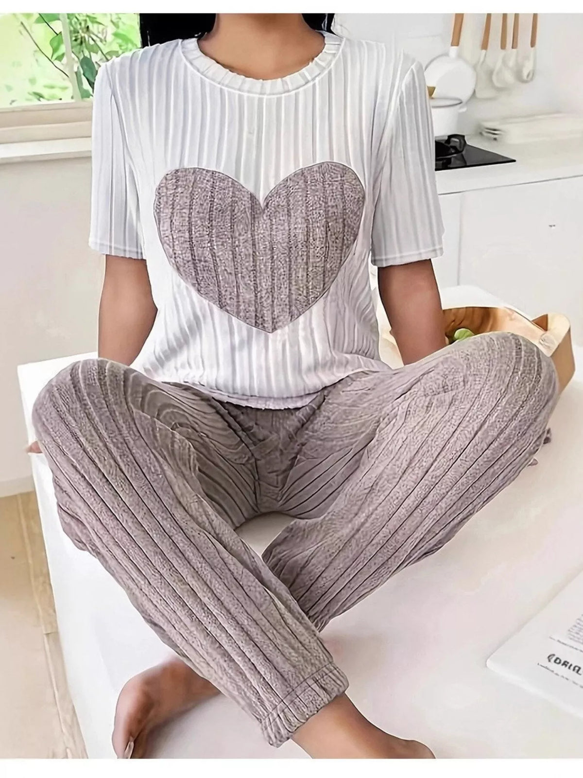 Wild At Heart Knit Top & Pants Set