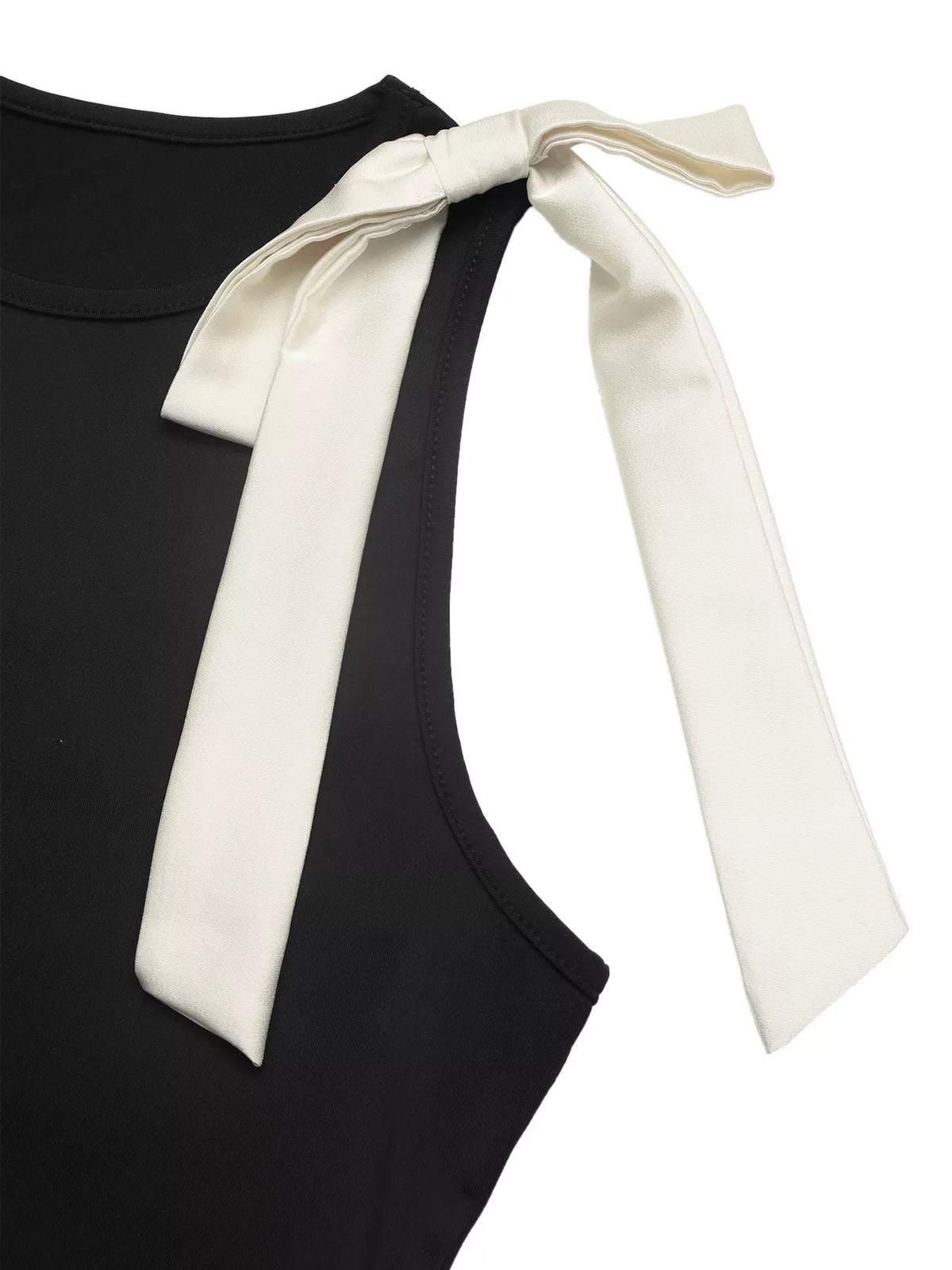 Emme Bow Detail Sleeveless Bodysuit