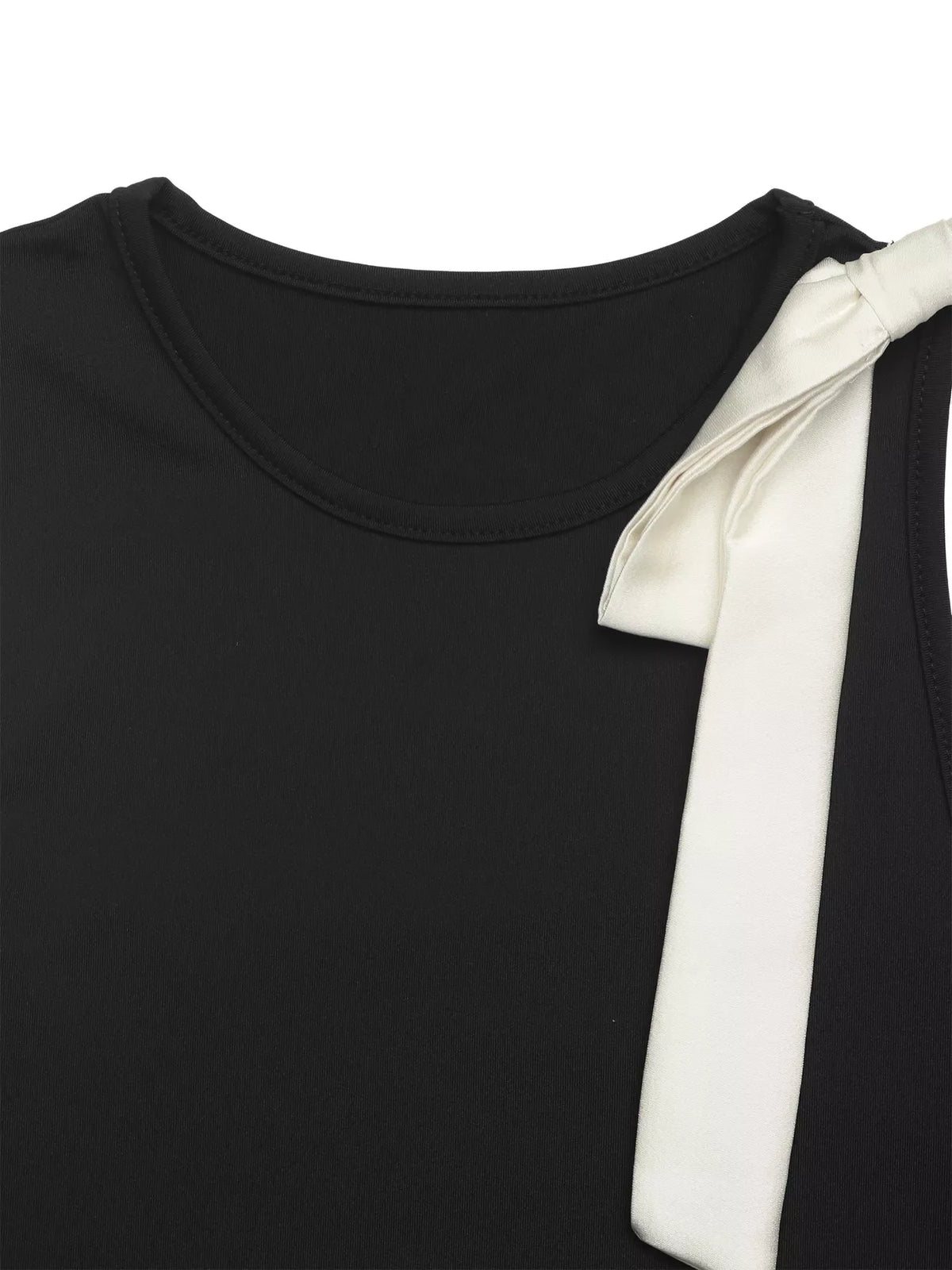 Emme Bow Detail Sleeveless Bodysuit