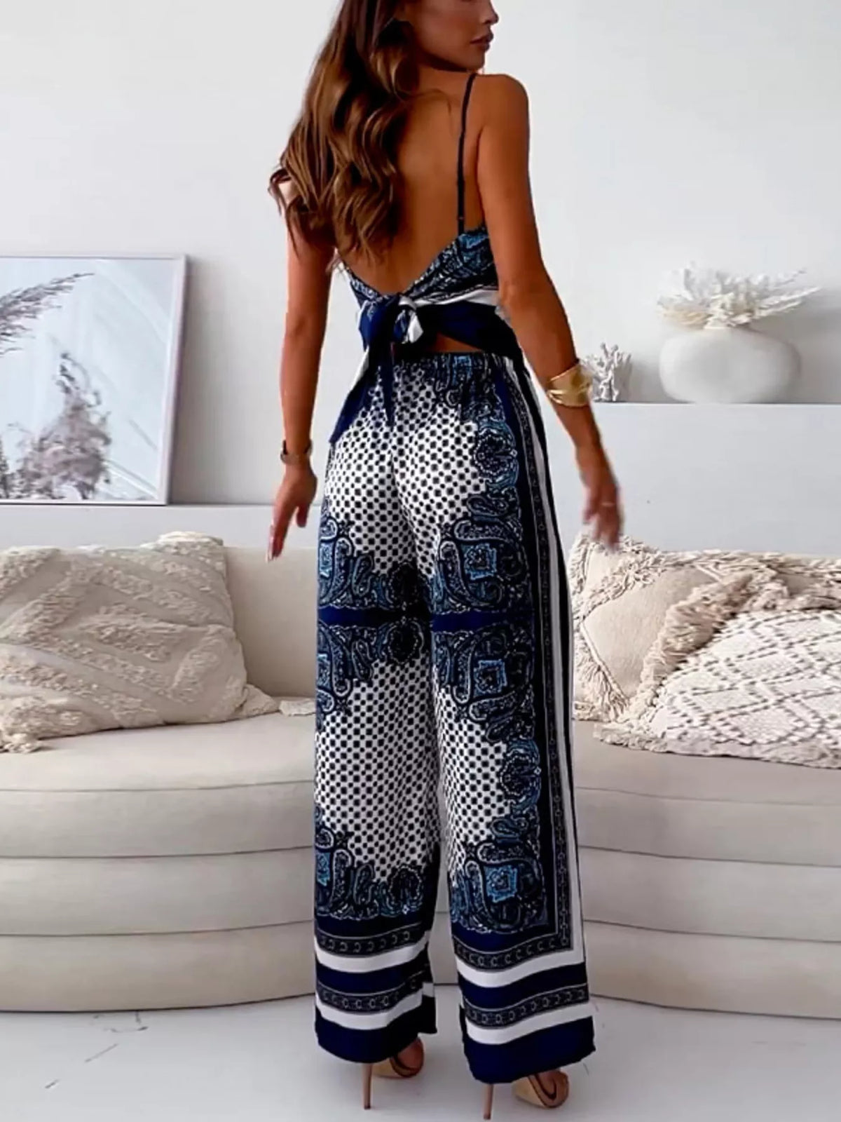 Capri Sunset Tie-Back Cami & Pants Set