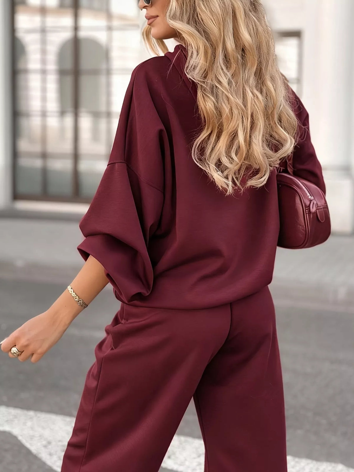 Rebel Chic Casual Hoodie & Cropped Pants Set