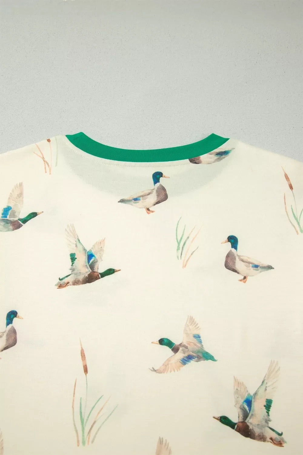 Casual Luxe Mallard Printed Top & Short Set
