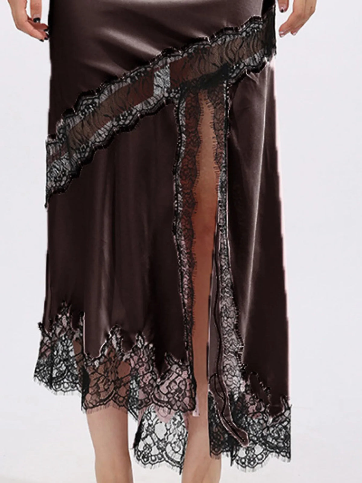 Midnight Muse Lace Trim Skirt