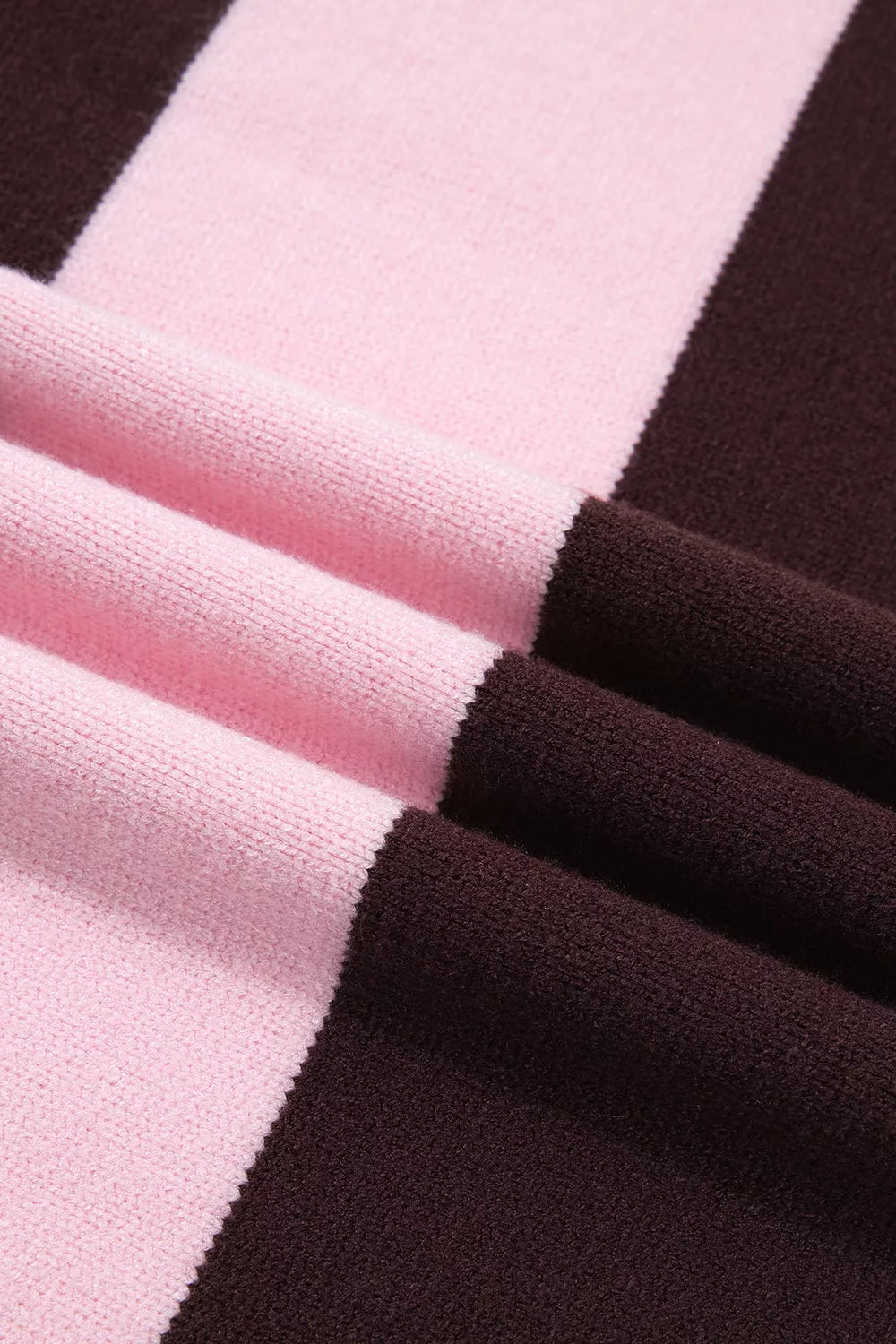 Cozy Corner Stripe Contrast Dropped Shoulder Sweater