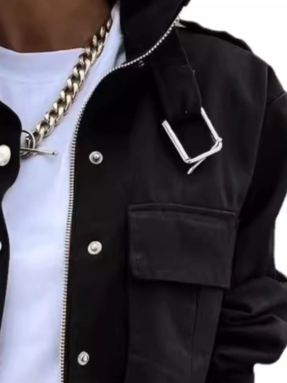 City Siren Snap Down Cropped Jacket