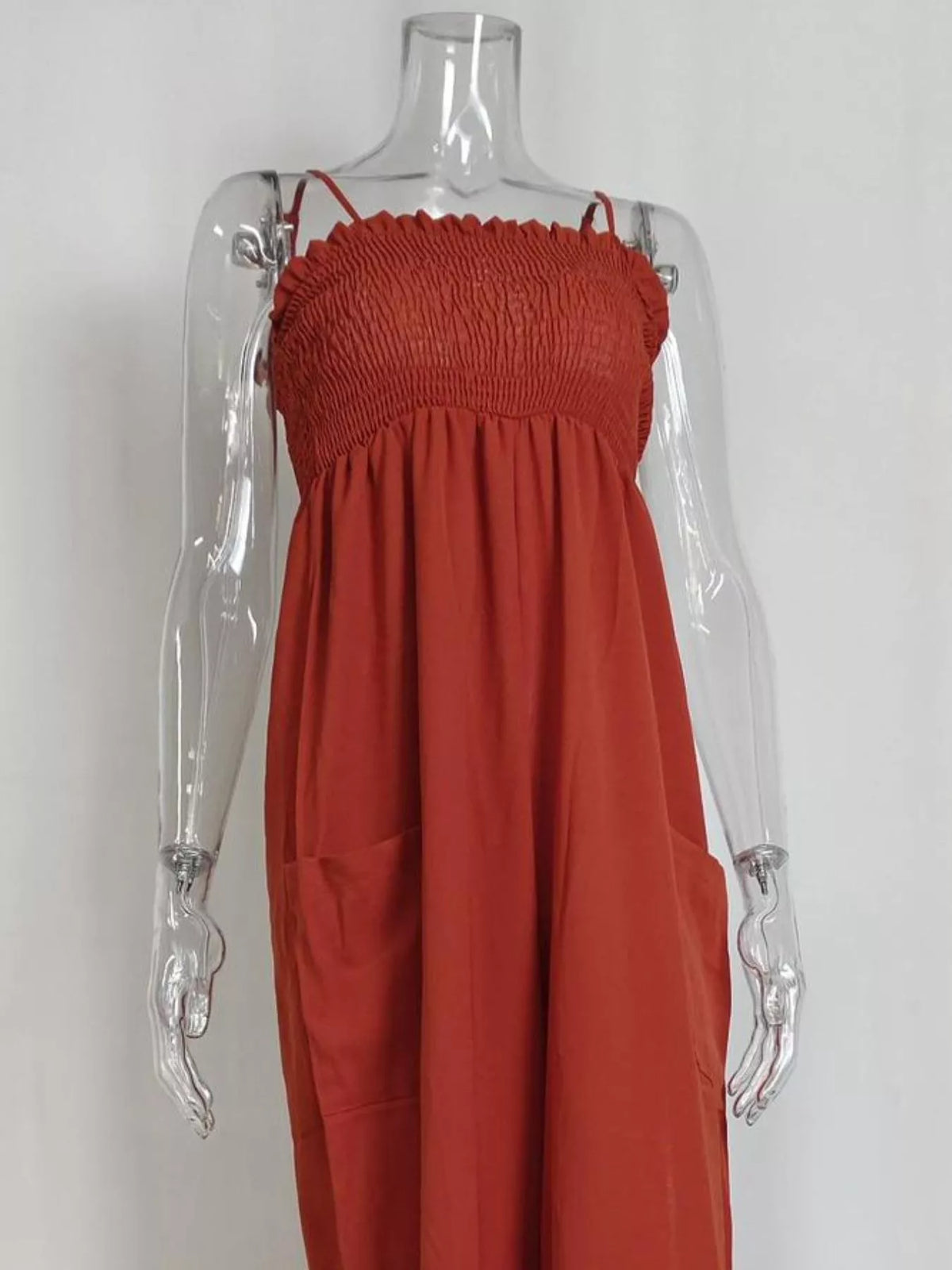 Rooftop Romance Smocked Wide Leg Jumpsuit