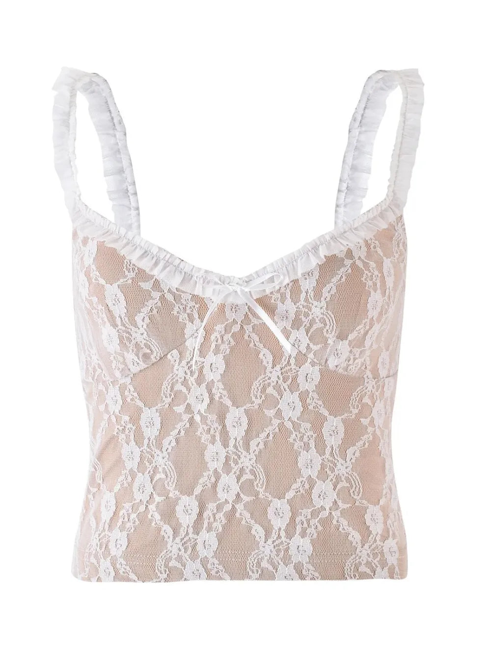Urban Bloom Frill Bow Lace Cami