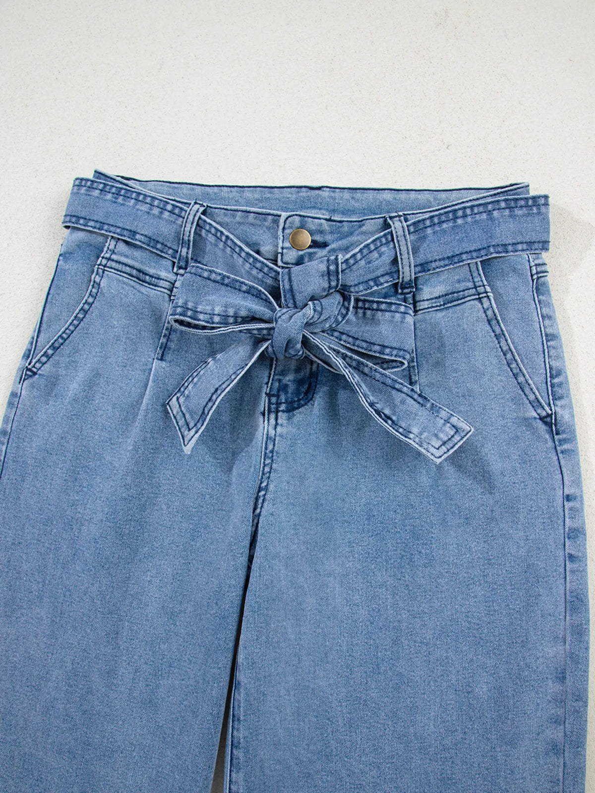 City Pulse High Waisted Wide Leg Jeans