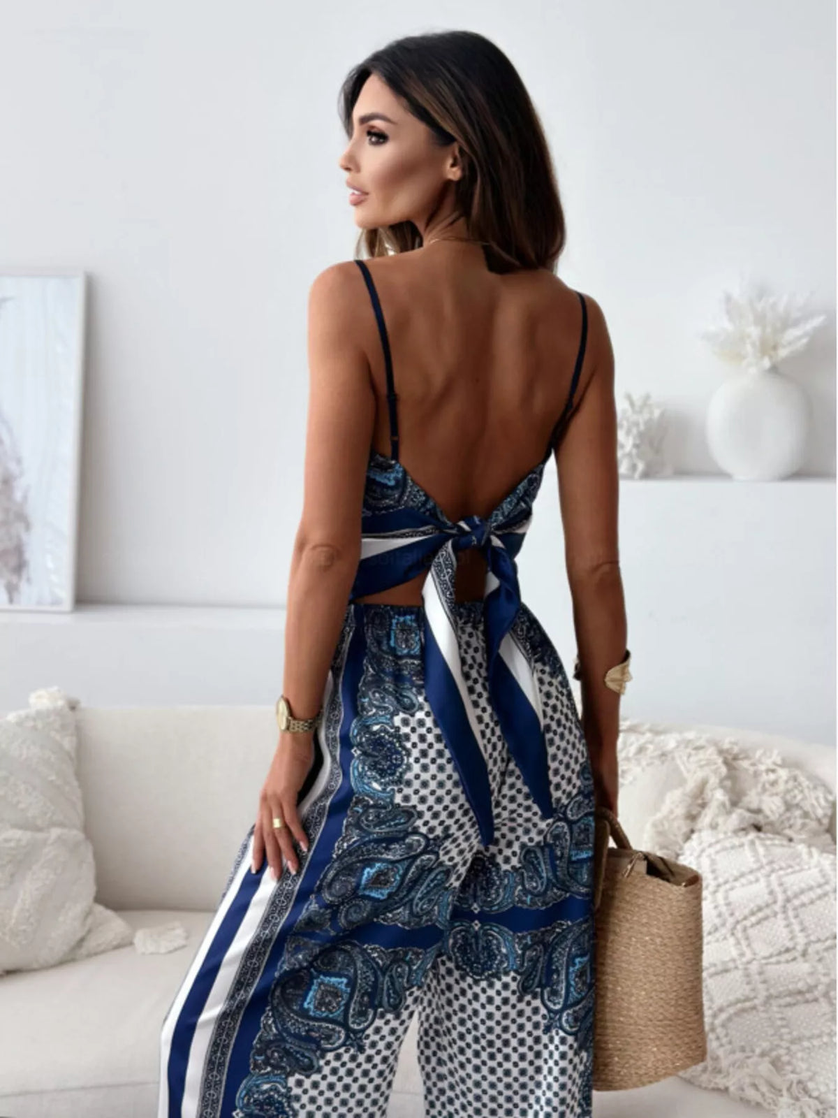 Capri Sunset Tie-Back Cami & Pants Set
