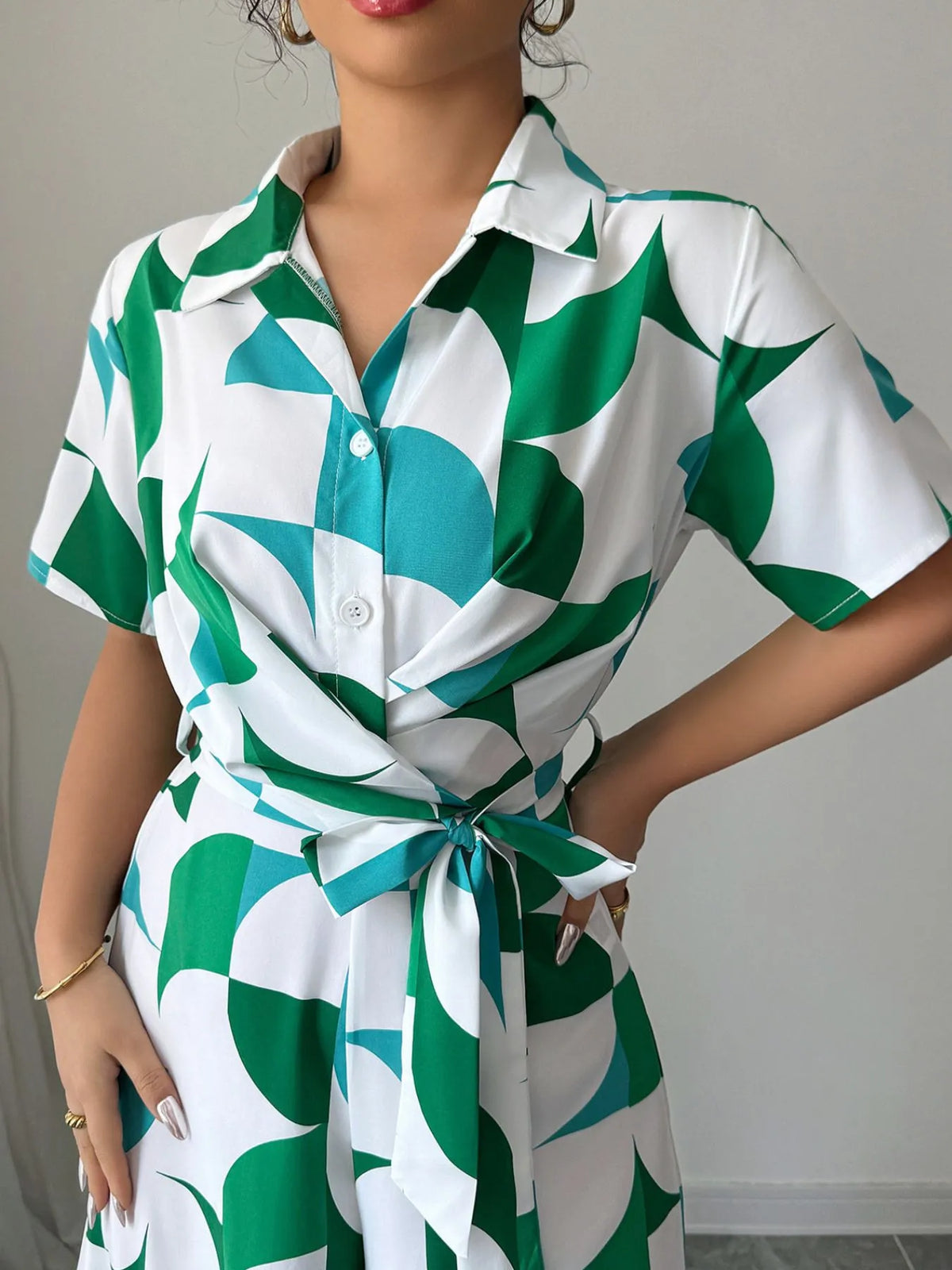 Modern Muse Print Wide Leg Jumpsuit