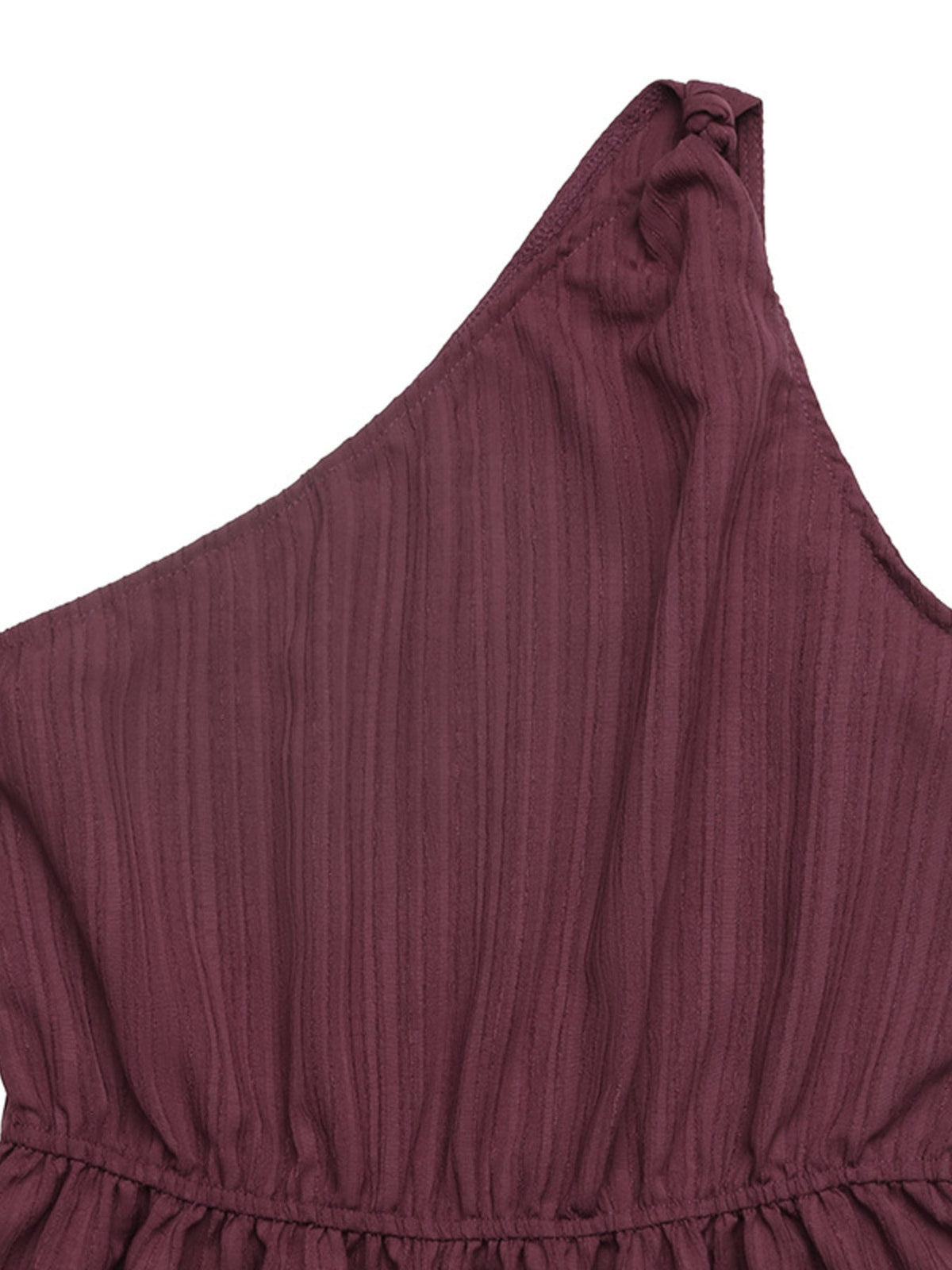 Free Spirit One-Shoulder Tie Waist Romper