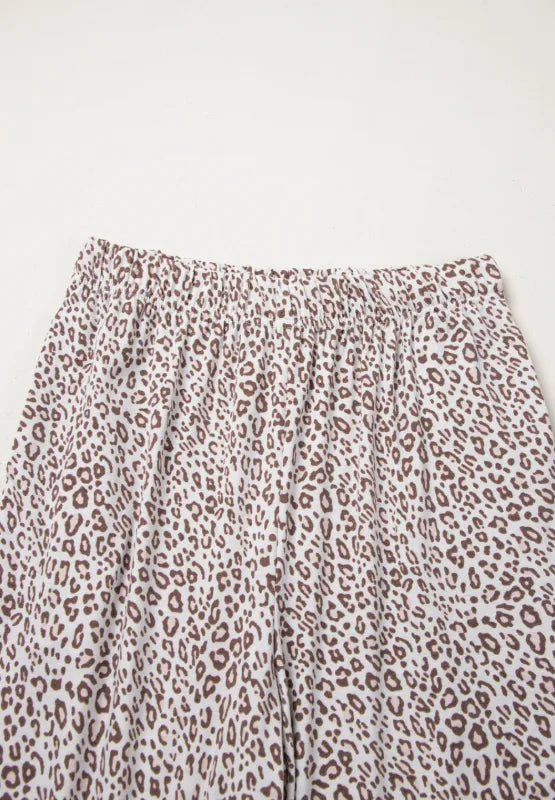 Wild Lounge Leopard Button-Down Set