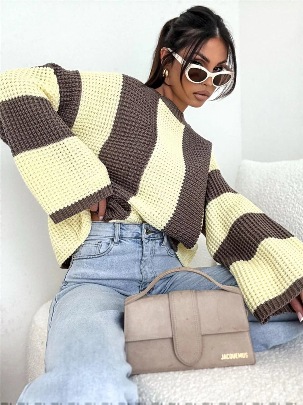 SoHo Statement Colorblock Sweater