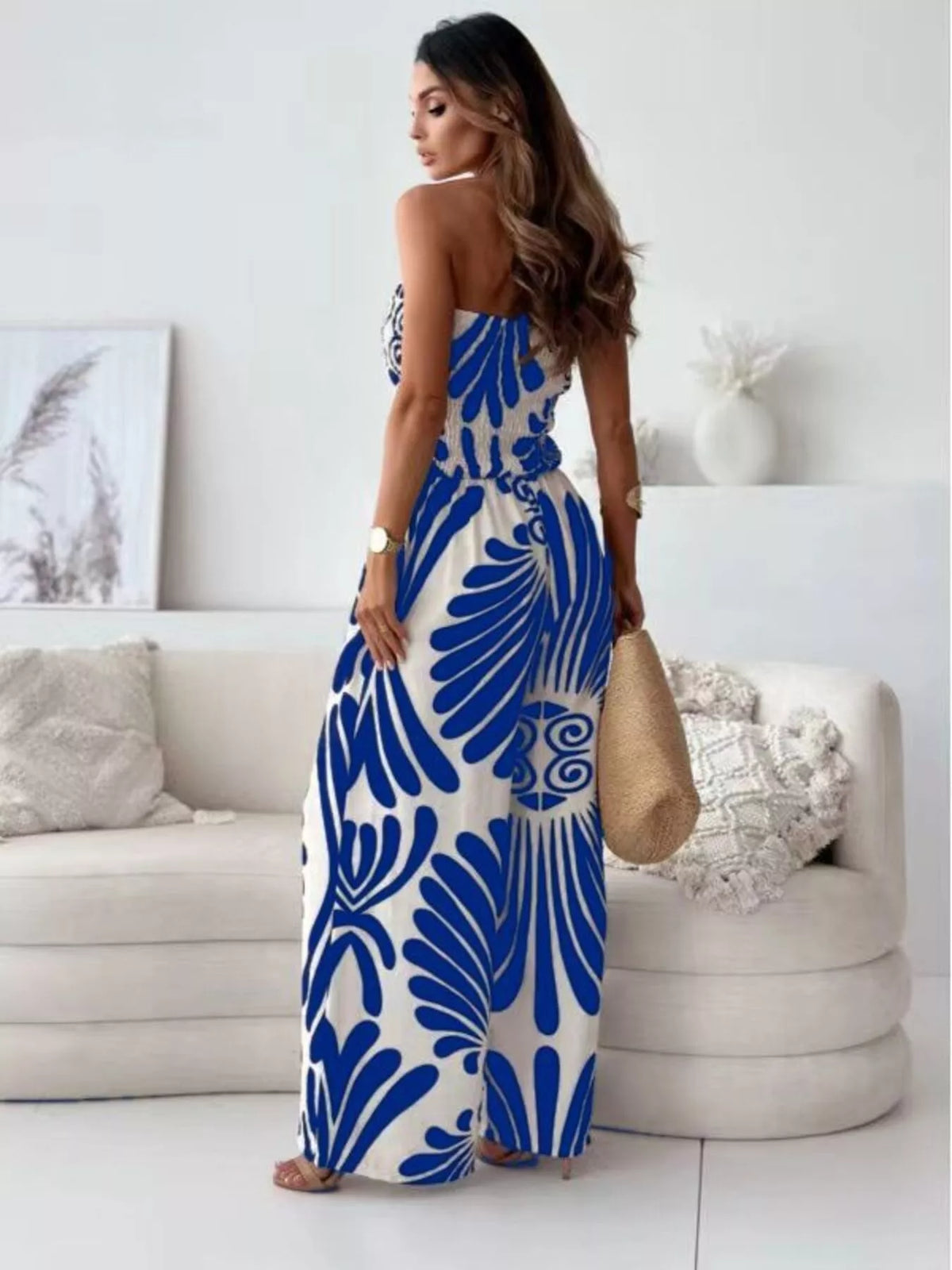Modern Muse Strapless Wide-Leg Jumpsuit